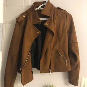 Brown suede jacket